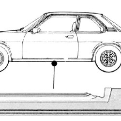 Opel Ascona B/Manta B Slenkstis (2 durų, kairė), 
