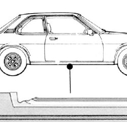 Opel Ascona B/Manta B Slenkstis (2 durų, dešinė), 