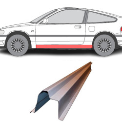 Honda CRX (87-) Door sill (L=R), slenksčiai, 380142-1, 5901532092769, Honda CRX slenkstis, slenksčiai