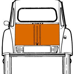 Citroën 2CV, KOFFERRAUMDECKEL, 