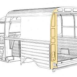 Citroën Acadiane, HECKWANDRAND HINTEN LINKS, 