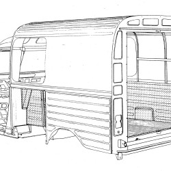 Citroën Acadiane, HECKWANDRAND HINTEN RECHTS, 