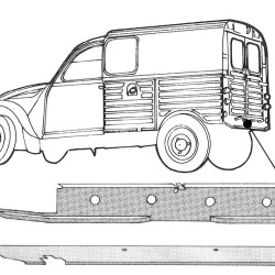 Citroën Fourgonette, BODENRAND HINTEN, 