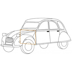Citroën 2CV/Fourgonette, STIRNWAND (1960-1970), 