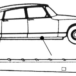 Citroën ID/DS Break, CHASSISBLECH RECHTS, 