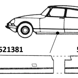 Citroën ID/DS Break Priekinių durų remontinė dalis (kairė), 