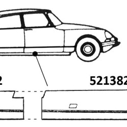 Citroën ID/DS Break, BODENRAND HINTEN RECHTS, 