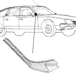 Citroën CX, WINDLEITBLECH RECHTS, 