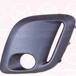 Ventilation Grilles, bumper, with hole(s) for fog lights, Vehicle Equipment: for vehicles with daytime running light, Left Front, Outer section, black, 16 079 831 80 (CITROEN)