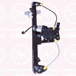 Window Regulator, with electric motor, Electric, Left Front, Number of pins: 2, 807213282R (DACIA)