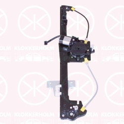 Window Regulator, with electric motor, Electric, Right Front, Number of pins: 2, 807201941R (DACIA), 807209071R (DACIA)