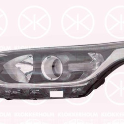 Headlight, Left, H7/H7, with daytime running light (LED), PY21W, with motor for headlamp levelling, 92101J7050 (KIA), 92101-J7050 (KIA)