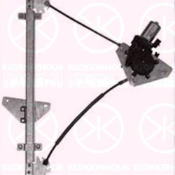 Window Regulator, 4-dr, with electric motor, Electric, Right Front, 82402 07010 (KIA)