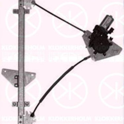 Window Regulator, 4-dr, with electric motor, Electric, Left Front, 82401 07000 (KIA), 82401 07010 (KIA)
