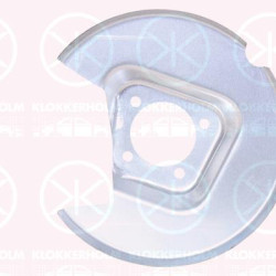 Splash Guard, brake disc, Rear Axle Left, for brake disc diameter [mm]: 290, 3637358 (OPEL), 98 071 124 80 (PEUGEOT), 9807112480 (OPEL), 9807112480 (CITROEN)