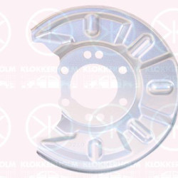 Splash Guard, brake disc, Rear Axle, for brake disc diameter [mm]: 259, Zinc-coated, 55621-68L00-000 (SUZUKI), 5562172L00 (SUZUKI), 5562172L00 (SUBARU), 55621-72L00 (SUZUKI), 55621-72L00-000 (SUZUKI)