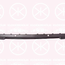 Spoiler, Rear, with hole(s) for parking distance control, Number of bores: 4, not for trim level: RS, 5E5807521 (SKODA), 5E5807521A (SKODA), 5E5807521B (SKODA), 5E5807521C (SKODA)