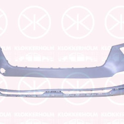 Bumper, Front, black, 658807221B (SKODA)