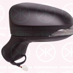 Exterior Mirror, Left, Electronically foldable, for electric mirror adjustment, Number of pins: 9, with indicator, Heatable, w/primer, Aspherical, 8794005420 (TOYOTA)