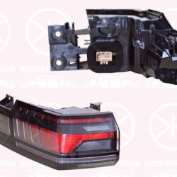 Tail Light Assembly, Right, Colour: red/white, LED, 1T3 945 208 A (VW), 1T3 945 208 C (VW)