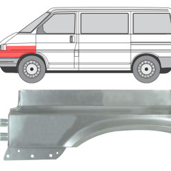 VW T4 Caravelle (96-) Priekinio sparno apačia (kairė), VW T4 Caravelle (1996- 2003) Priekinio sparno apačia, 956701-8, VW T4 Caravelle (1996- 2003) Priekinio sparno apačia, 956701-8