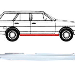 VW Passat (80-) terskel (4D, høyre), VW Passat B2, VW Passat dalys, slenkstis, 58 30 104, 323 809 676, 425042, 954342-1, 323809676, 5901532224672, slenkstis, VW Passat dalys