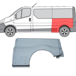 Trafic/Vivaro/Prima (01-) Heckflügel (lang, links), Opel Vivaro, Renault Trafic, Nissan Primastar galinis sparnas, 602683, 5901532556384, Opel Vivaro