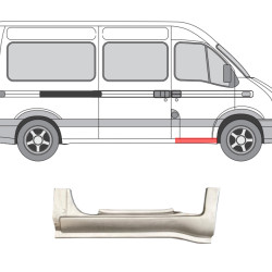 Master/Mov/Inter (97-/04-/07-) Slenkstis po priek. durimis (dešinė), Nissan Interstar, Opel Movano, Renault Master dalys, Priekinių durų slenkstis, 604142, 5901532174731, 604142, Nissan Interstar, Opel Movano, Renault Master dalys, Priekinių durų slenkstis, 5901532174731