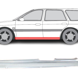 Ford Escort (90-) Door sill (4-dr, L), slenksčiai, 224041, 320641-1, 1854103, 5901532077858, Ford Escort slenkstis, slenksčiai, 224041, 320641-1, 1854103, 5901532077858, Ford Escort slenkstis