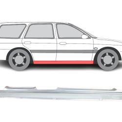 Ford Escort (90-) lävi (4D, parem), slenksčiai, Ford Escort slenkstis, 224042, 320642-1, 1854104, 5901532077889, slenksčiai, Ford Escort slenkstis, 224042, 320642-1, 1854104, 5901532077889