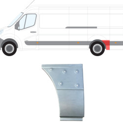 Master/Movano (10-) Plekk tagaratta taga (eriti pikk, vasak), 60N18396, 60N18396