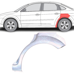 Ford Focus (04-) Wheelarch (4-dr, L), Galinės arkos, Ford Focus galinė arka, 320283-4, 1863147, 5901532688894, Galinės arkos