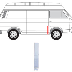 VW T3 (79-) Šono skarda (dešinė), VW Transporter T3 Šono skarda, 252 809 254A, VW Transporter T3 Šono skarda