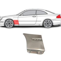 MB W208 (97-) Priekinio sparno apačia (kairė), 50040171, MB W208 (1997- 2003) Priekinio sparno apačia