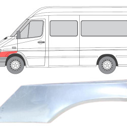 MB Sprinter/ VW LT (95-) Priekinio sparno apačia (kairė), MB Sprinter/ VW LT 1996 Priekinio sparno apačia