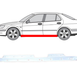 Saab 9-5 (97-) Threshold (4-door, left), 