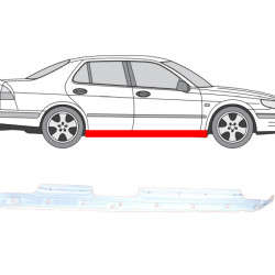 Saab 9-5 (97-) Slenkstis (4 durų, dešinė), 