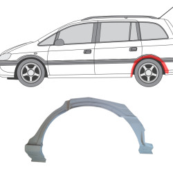 Opel Zafira (99-) Tagumine kaar (vasakul), 