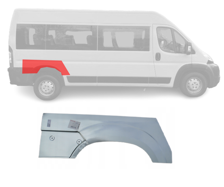 Ducato/Jumper/Boxer (06-) Galinė arka (viršus, dešinė), Citroen Jumper, Fiat Ducato šono skarda, 577084-3, Citroen Jumper, Fiat Ducato šono skarda