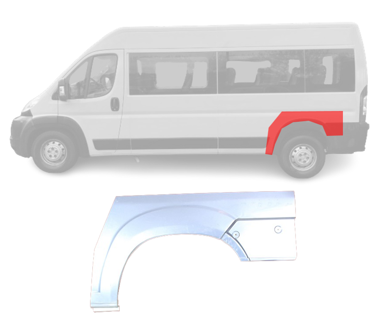 Ducato/Jumper/Boxer (06-) Galinė arka (kairė), Citroen Jumper, Fiat Ducato šono skarda, 577083-4, Citroen Jumper, Fiat Ducato šono skarda