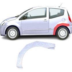 Citroen C2 (03-) Heckbogen (2/3 der Tür, links), 