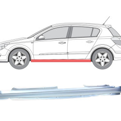Opel Astra (03-/07-) Schweller (HB, 4D, links), 550941-1, 5903107060593, Opel Astra 2003/2007 Slenkstis, Opel Astra 2003/2007 Slenkstis, 550941-1, 5903107060593
