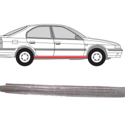 Nissan Primera (90-) lävi (4D, parem), slenksčiai, Nissan Primera slenkstis, 272842, 960042, 3347104, 5901532048896, slenksčiai, Nissan Primera slenkstis