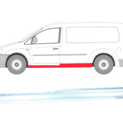 VW Caddy (04-/10-) Door sill (2-dr, L), slenksčiai, VW Caddy slenkstis, slenksčiai, VW Caddy slenkstis, 9575412K