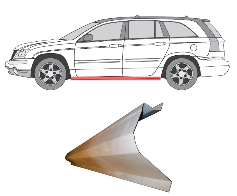 Chrysler Pacifica (03-) Slenkstis (K=D), 52326, 6, 9324, 9325, 9326, 52692, 52693, 52694