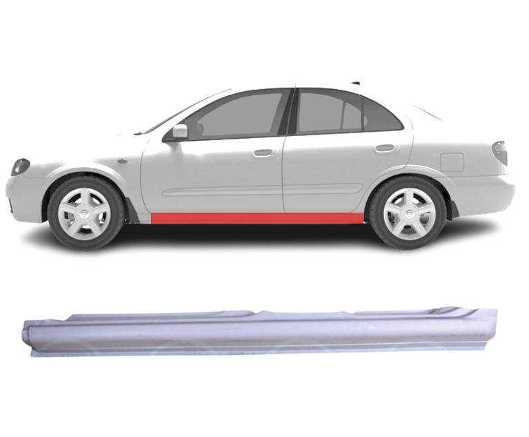 Nissan Almera (00-) Slenkstis (4D, kairė), slenksčiai, Nissan Almera slenkstis, 275541-1, 5901532563481, slenksčiai, Nissan Almera slenkstis