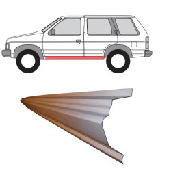 Nissan Terrano (86-) slieksnis (K=D), slenksčiai, Nissan Terrano slenkstis, 276841-2, slenksčiai, Nissan Terrano slenkstis