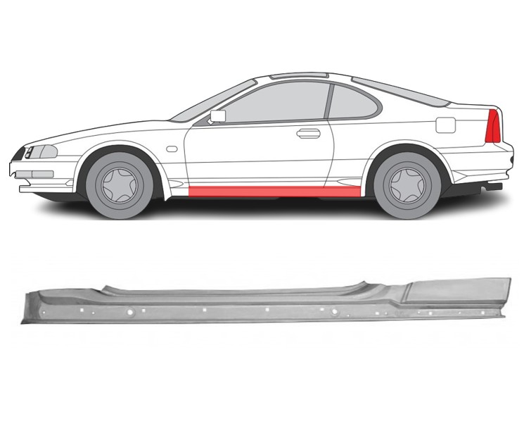 Honda Prelude (92-) Slenkstis (kairė), slenksčiai, 382441, 5901532556278, Honda Prelude slenkstis, slenksčiai