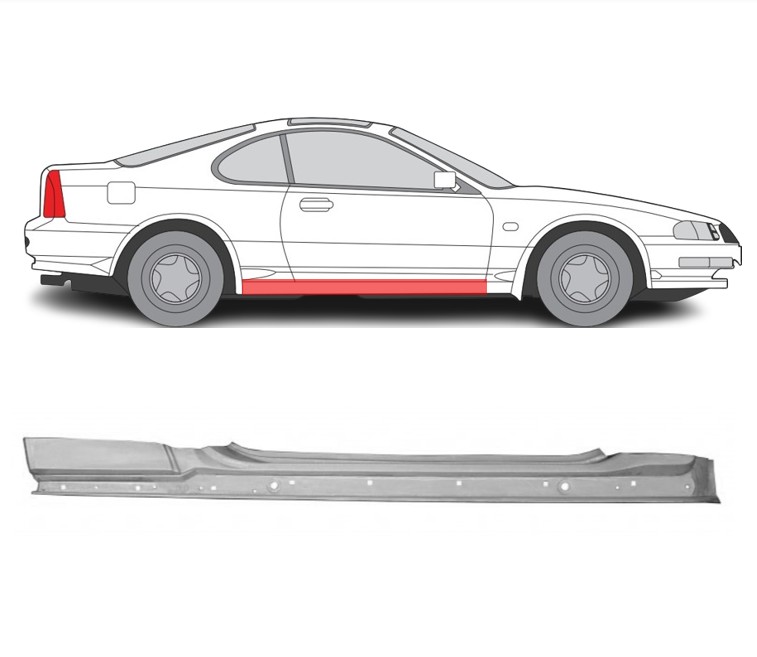 Honda Prelude (92-) Slenkstis (dešinė), slenksčiai, Honda Prelude slenkstis, 382442, 5901532556285, slenksčiai