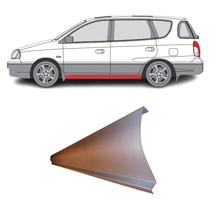 Kia Carens (99-/02-) Slenkstis (K=D), slenksčiai, Kia Carens slenkstis, 414641-2, 5901532605617, slenksčiai, Kia Carens slenkstis